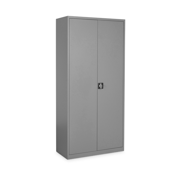 Aktenschrank aus Stahl – 800 x 380 (4,5 OH) – Korpus in Weißaluminium