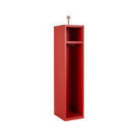 Feuerwehrschrank (1 Abteil) 500 mm Tief – Feuerrot